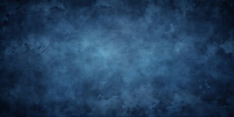 Fototapeta premium Deep Blue Watercolor Canvas Texture Background Ideal for Design Projects