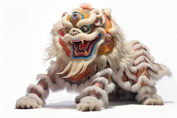 Fototapeta premium Lion dancing animal mammal representation.