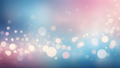 Soft pastel bokeh lights fading into a subtle gradient wall.