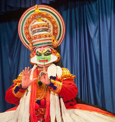 Kathakali various emotions displayed