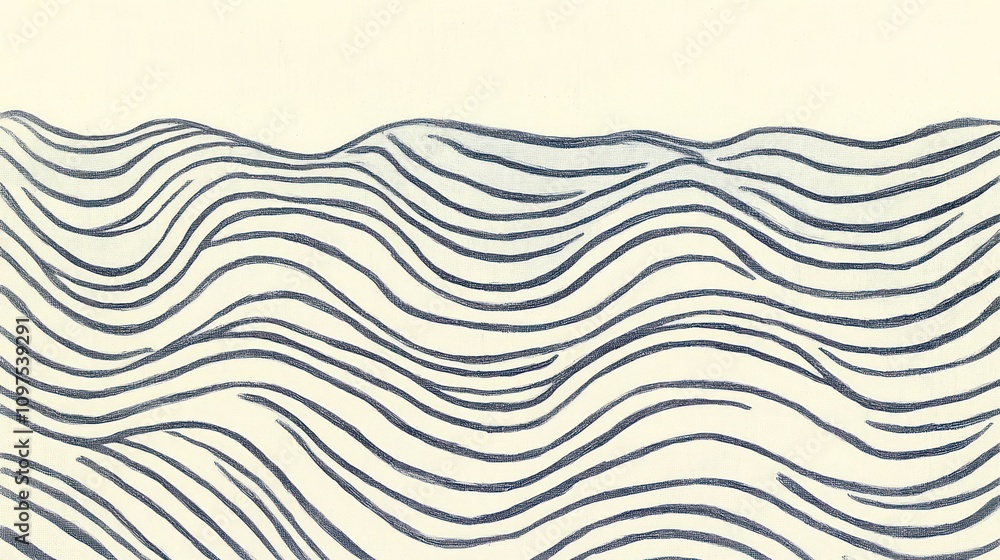 Poster background with thin lines pattern minimalist monochrome.