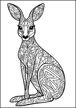 recommend clip art: Kangaroo Mandala Design