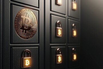 Bitcoin security vault global cryptocurrency storage digital token protection modern finance environment innovative viewpoint