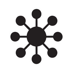 2D Minimalist Molecule logo