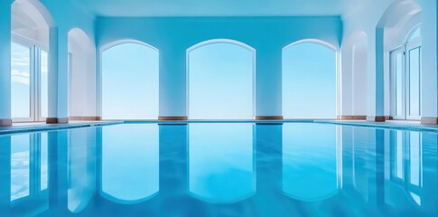 Revitalize your spirit with a refreshing spa yoga session by the tranquil pool, perfect for meditation and relaxation.