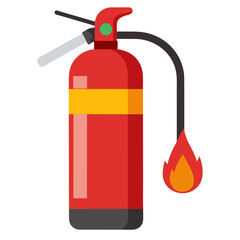Obraz premium fire extinguisher clipart cartoon Illustration drawing