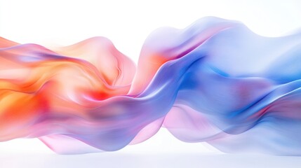 Obraz premium Abstract Flowing Pastel Colors: A Dreamlike Digital Art