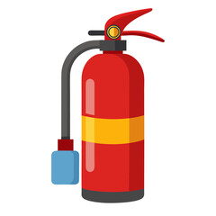 fire extinguisher isolated clipart cartoon Illustration drawing