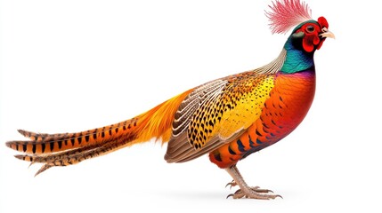 Colorful Bird with Vibrant Feathers in Profile View