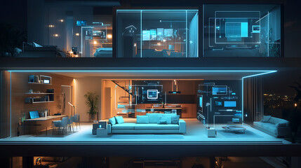  A smart home filled with interconnected IoT devices, optimizing every aspect of daily life (1)