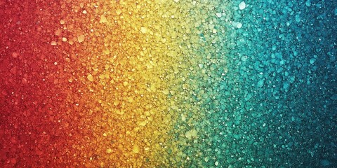 Rainbow colored wall