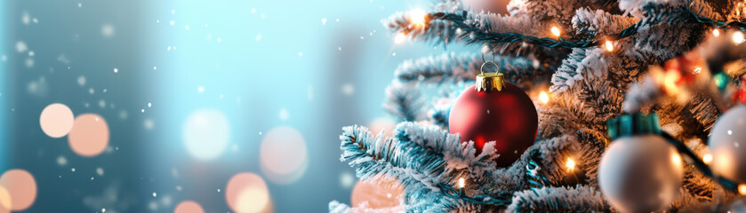 Festive christmas tree decoration cozy living room holiday atmosphere indoor environment warm viewpoint seasonal spirit