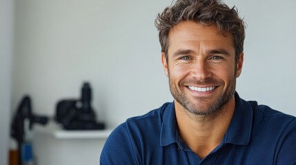 Obraz premium Portrait of a Happy, Smiling Man