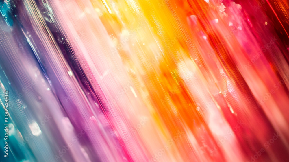 Poster colorful abstract streaks create a vibrant display of hues in a dynamic design