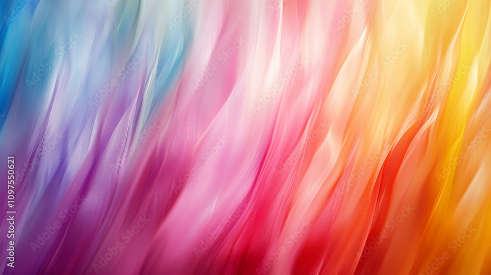 Poster vibrant abstract waves of color flowing together in a mesmerizing display