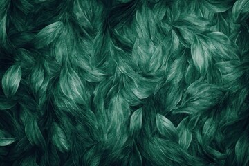 Obraz premium Green tropical leaves texture, perfect for backgrounds and digital designs 