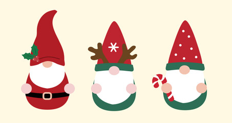 Set of Christmas Gnome flat stock vector illustration
Cute Christmas gnome elements.
Merry Christmas and happy holidays.