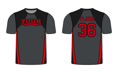 All sports player jersey design with an elegant edgy and wild look. Sports gear template mockup perfect fit for all sports. The designs that go on casual wear, shirts, fashion apparel, and all kind 