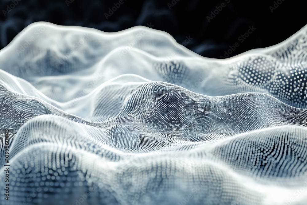 Poster abstract 3d big data visualization vector futuristic infographics