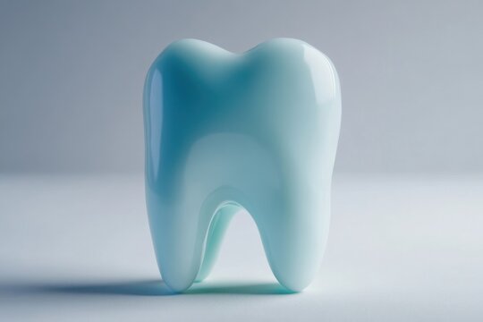 Tooth sensitivity solutions using desensitizing toothpaste, on solid white background, 
