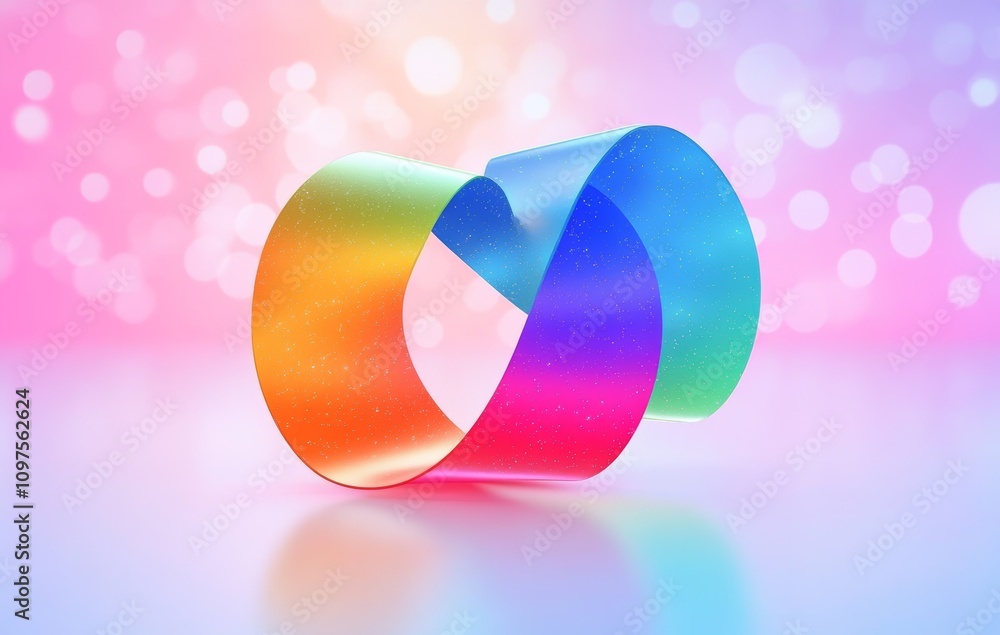 Poster artificial intelligence digital artwork abstract connection modern technology innovation wave ribbon