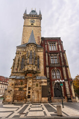 Obraz premium Prague City Hall that houses the famous astronomical clock.