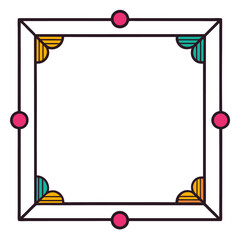 Obraz premium frame minimal clipart cartoon Illustration drawing