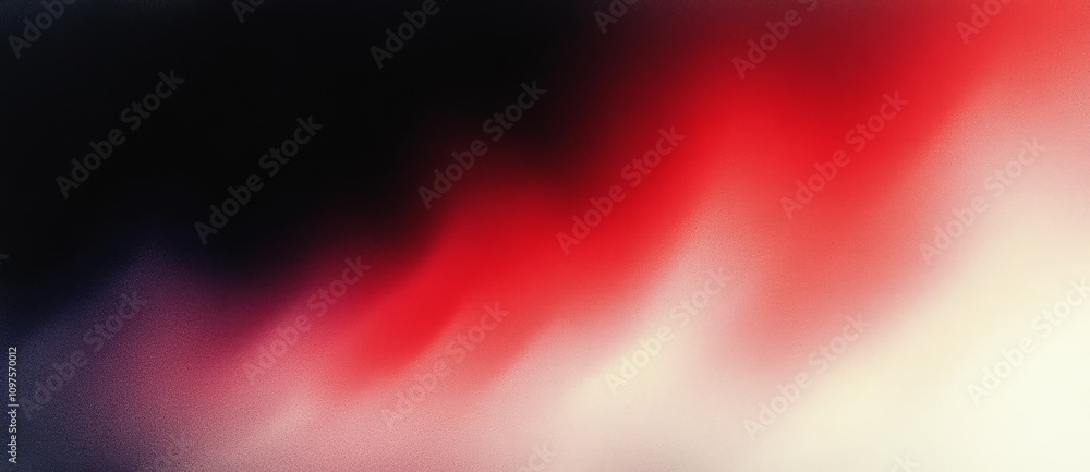 Poster abstract gradient background texture in red black and white smooth noise grainy design