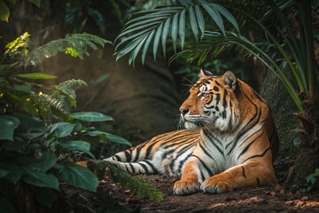 Fototapeta premium Tiger in the jungle