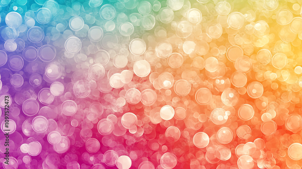 Poster colorful bokeh background creating a vibrant atmosphere for creative projects