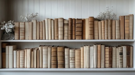 Antique Bookshelf: A Collection of Vintage Literature