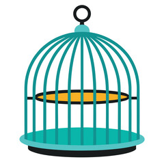 Bird Cage Vector Illustration for Design and Decoration Purposes