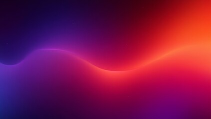 Abstract gradient background vibrant red orange purple soft blurred wave minimal design digital modern