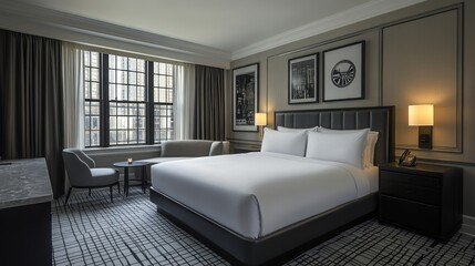 Luxury Hotel Room with City View