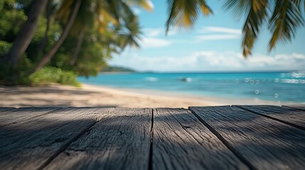 Tropical beach relaxation coastal paradise nature scenic view serenity