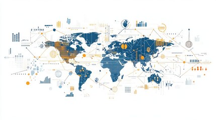 Global Network: A Visual Representation of Worldwide Interconnectivity