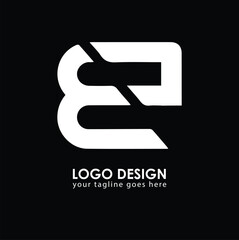 ED ED Logo Design, Creative Minimal Letter ED ED Monogram