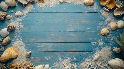 Seashells and sand coastal decor inspiration beach photography natural light aesthetic