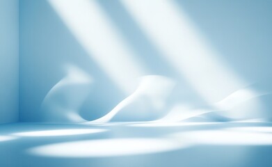 Obraz premium Abstract Light Blue Gradient Background with Soft Blurred Patterns for Minimalistic Design