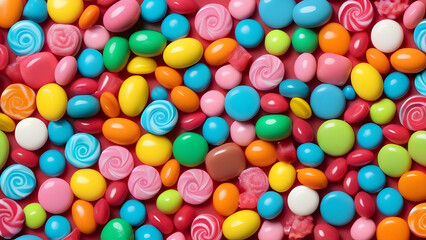 Fototapeta premium Cute bright candy background