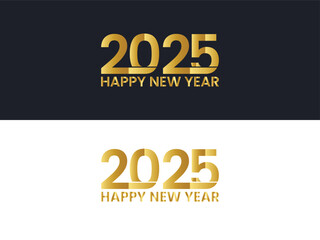 Happy New Year 2025 Vector design 