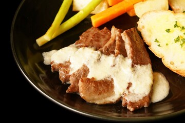 黒毛和牛特選カルビ切落し　おしゃれ盛付