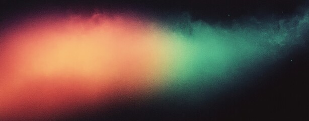 Fototapeta premium Gradient abstract background smooth grainy vibrant green orange black texture colorful design modern wallpaper