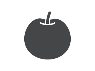 りんご_黒アイコン