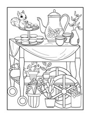 teapot coloring page