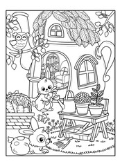 teapot coloring page