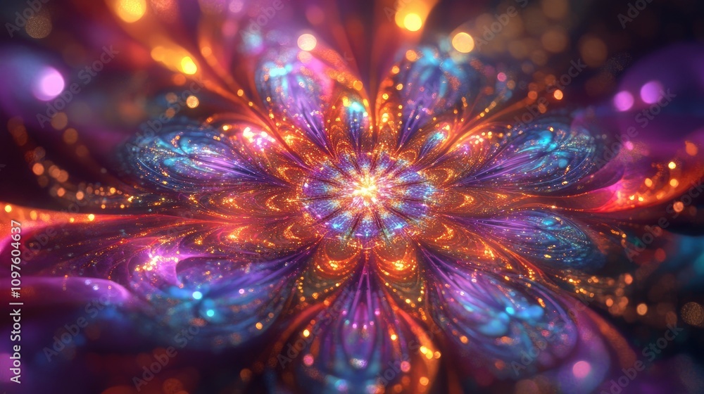 Poster dazzling fireworks with colorful bursts and intricate patterns, lighting up the sky for a spectacula