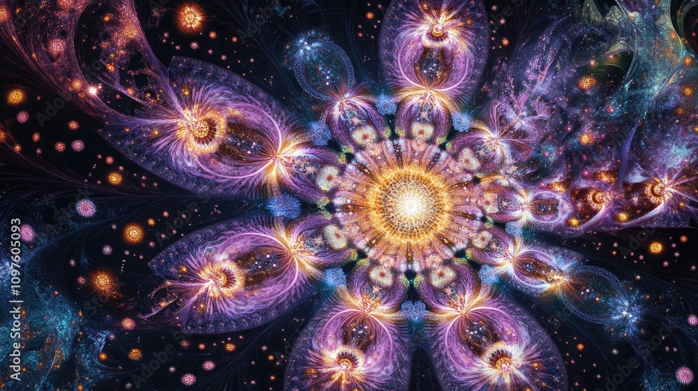Poster a breathtaking fireworks display with intricate patterns and vibrant colors, capturing the excitemen