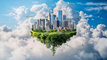 City in the Clouds A Sustainable Utopia.