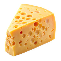 hard cheese isolated on white